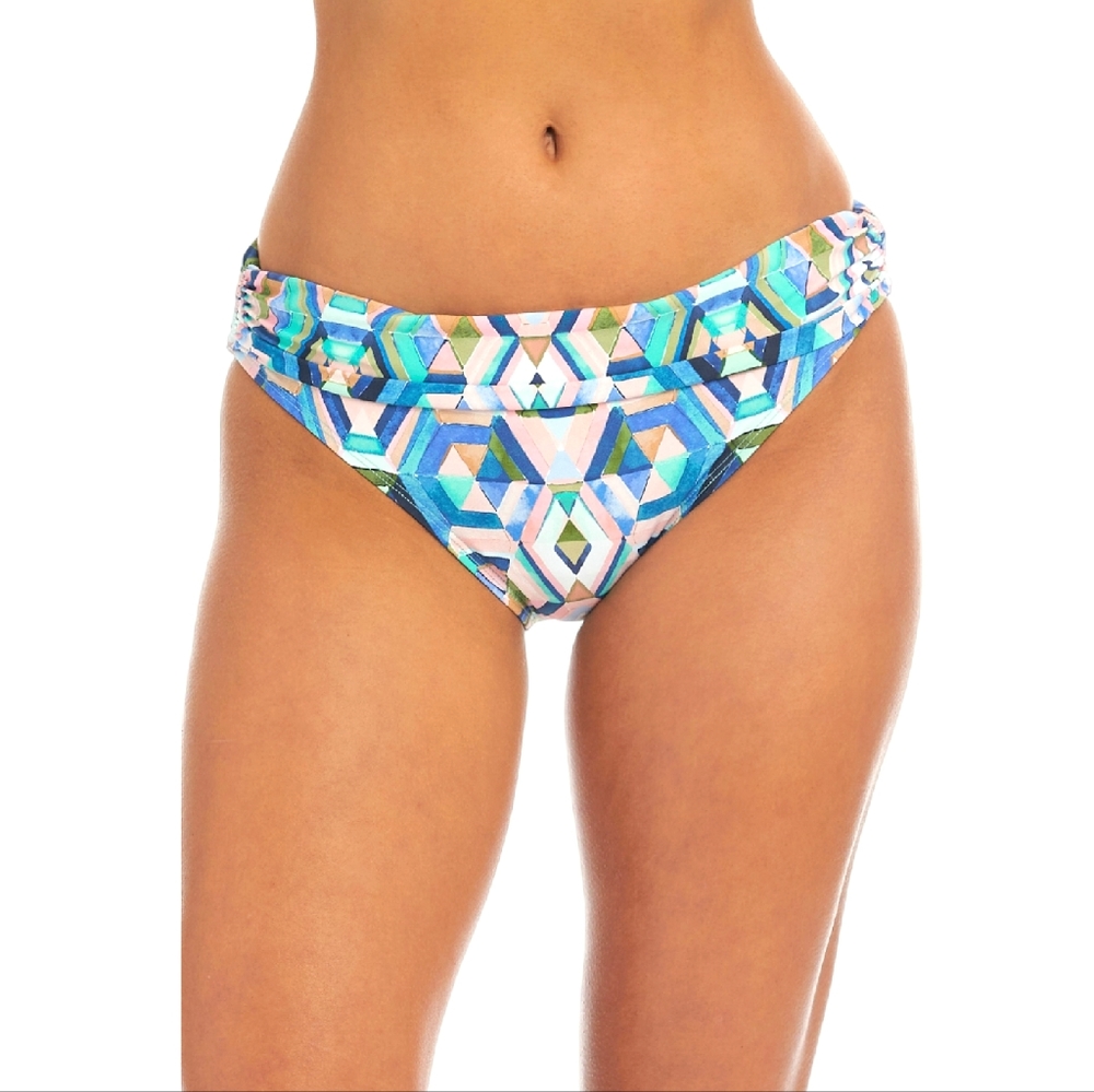La Blanca Riviera Shirred Renewal Hipster Bikini Bottoms Womens 4